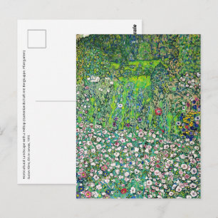Gustav Klimt - Gartenbau und Bergbau Postkarte