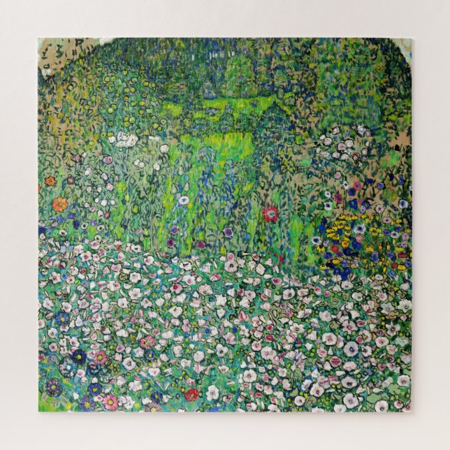 Gustav Klimt - Gartenbau und Bergbau Puzzle (Vertikal)