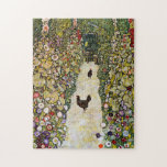 Gustav Klimt - Gartenweg über Hühner Puzzle<br><div class="desc">Gartenweg mit Hühnern - Gustav Klimt,  Öl auf Leinwand,  1916</div>