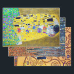 Gustav Klimt Geschenkpapier Set<br><div class="desc">Gustav Klimt (14. Juli 1862 - 6. Februar 1918) war ein österreichischer symbolischer Maler und einer der prominentesten Mitglieder der Wiener Sezessionsbewegung. Klimt ist bekannt für seine Gemälde, Wandgemälde, Skizzen und andere Kunstobjekte. Neben seinen figurativen Werken, die Allegorien und Portraits enthalten, malte er Landschaften. Unter den Künstlern der Wiener Sezession...</div>