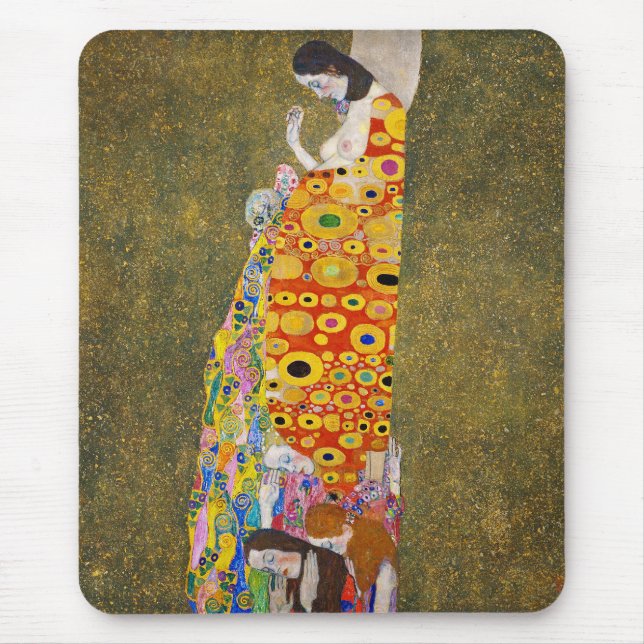 Gustav Klimt , "Hoffnung, II" Mousepad (Vorne)