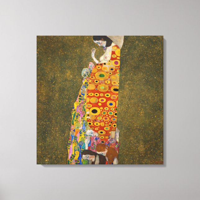 Gustav Klimt - Hoffnung Leinwanddruck (Vorderseite)