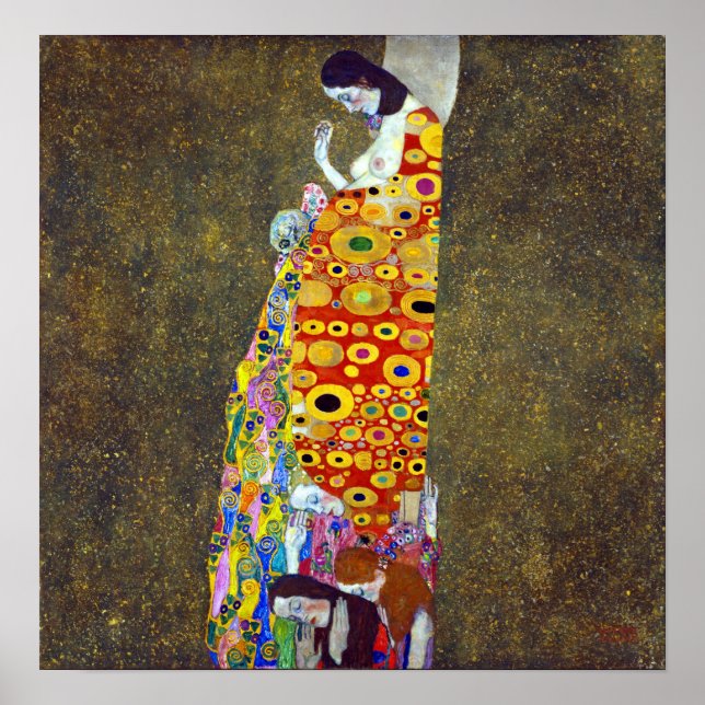 Gustav Klimt Hope II Poster (Vorne)
