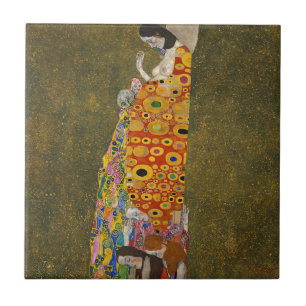Gustav Klimt - Hope II - Schönes Kunstwerk Fliese