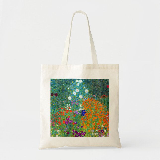 Gustav Klimt Hütte Garden Tragetasche (Vorne)