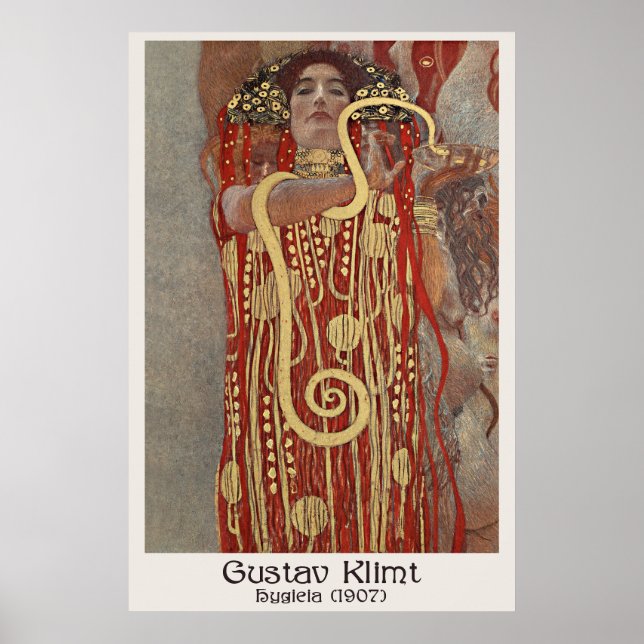 Gustav Klimt - Hygieia 1907 | Art Nouveau Poster (Vorne)