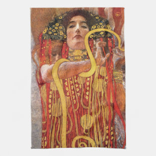 Gustav Klimt - Hygieia Medicine Goddess of Health Handtuch