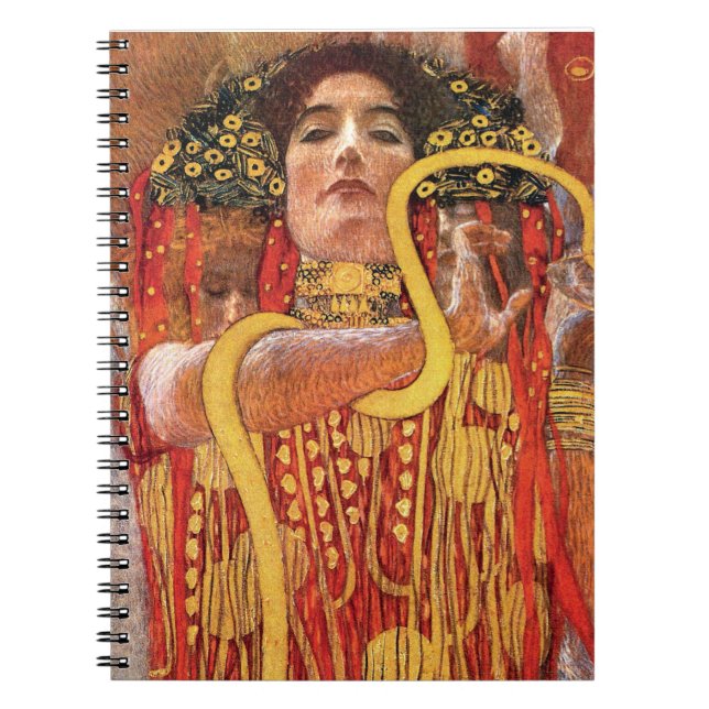 Gustav Klimt - Hygieia Medicine Goddess of Health Notizblock (Vorderseite)
