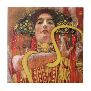 Gustav Klimt - Hygieia Medizin Göttin der Gesundhe Fliese