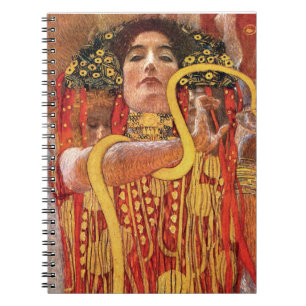 Gustav Klimt - Hygieia Medizin Göttin der Gesundhe Notizblock