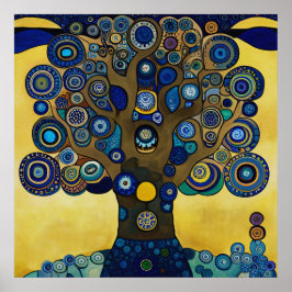 Gustav Klimt Inspirierte das "Baum-Poster" Poster