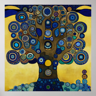 Gustav Klimt Inspirierte das "Baum-Poster" Poster