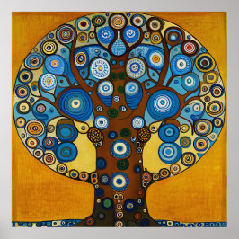 Gustav Klimt Inspirierte das "Baum-Poster" Poster