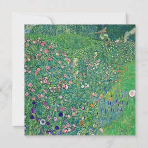 Gustav Klimt - Italienische Gartenlandschaft Einladung