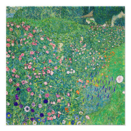 Gustav Klimt - Italienische Gartenlandschaft Fotodruck