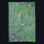 Gustav Klimt - Italienische Gartenlandschaft Geschirrtuch<br><div class="desc">Italienische Gartenlandschaft / Italienische Kulturlandschaft - Gustav Klimt,  Öl auf Leinwand,  1913</div>