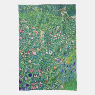 Gustav Klimt - Italienische Gartenlandschaft Geschirrtuch