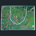 Gustav Klimt - Italienische Gartenlandschaft Große Geschenktüte<br><div class="desc">Italienische Gartenlandschaft / Italienische Kulturlandschaft - Gustav Klimt,  Öl auf Leinwand,  1913</div>