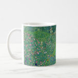 Gustav Klimt - Italienische Gartenlandschaft Kaffeetasse<br><div class="desc">Italienische Gartenlandschaft / Italienische Kulturlandschaft - Gustav Klimt,  Öl auf Leinwand,  1913</div>
