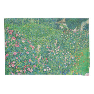 Gustav Klimt - Italienische Gartenlandschaft Kissenbezug