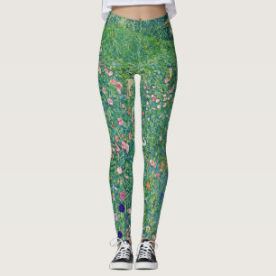 Gustav Klimt - Italienische Gartenlandschaft Leggings