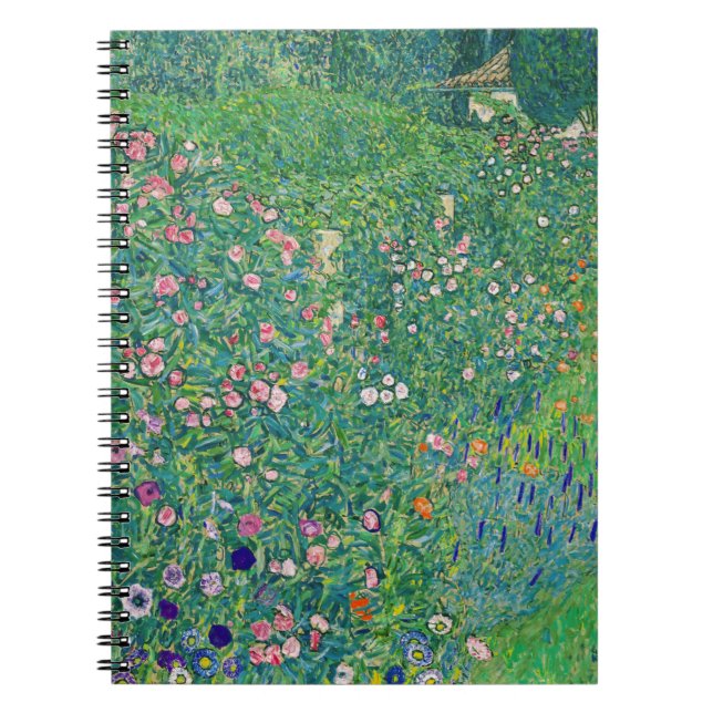 Gustav Klimt - Italienische Gartenlandschaft Notizblock (Vorderseite)