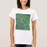 Gustav Klimt - Italienische Gartenlandschaft T-Shirt<br><div class="desc">Italienische Gartenlandschaft / Italienische Kulturlandschaft - Gustav Klimt,  Öl auf Leinwand,  1913</div>