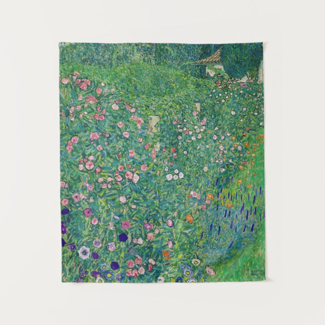 Gustav Klimt - Italienische Gartenlandschaft Wandteppich (Vorderseite)