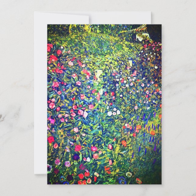 Gustav Klimt Italienischer Garten Ankündigung (Vorderseite)