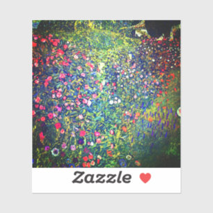 Gustav Klimt Italienischer Garten Aufkleber