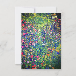 Gustav Klimt Italienischer Garten Einladung