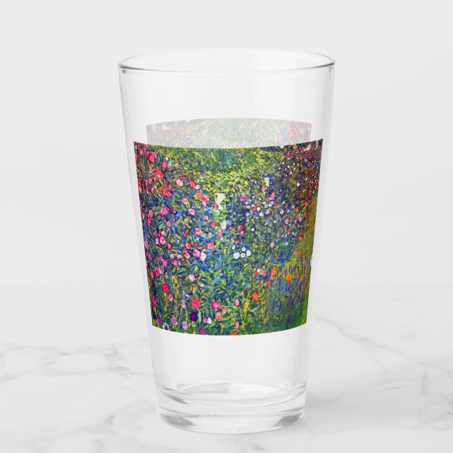 Gustav Klimt Italienischer Garten Glas (Vorderseite)