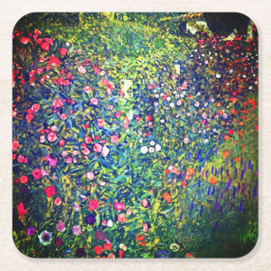 Gustav Klimt Italienischer Garten Rechteckiger Pappuntersetzer