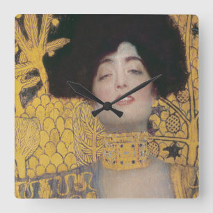 Gustav Klimt   Judith Quadratische Wanduhr