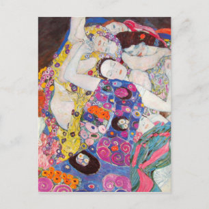 Gustav Klimt Jungfrauen Postcard Postkarte
