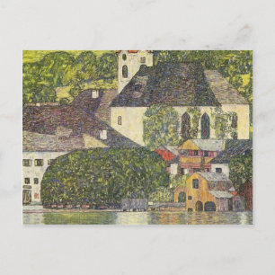 Gustav Klimt- Kirche in Unterach am Attersee Postkarte