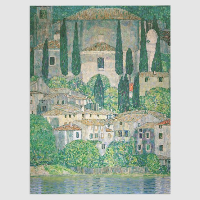 Gustav Klimt - Kirche von Cassone Seidenpapier (Von Creator hochgeladen)