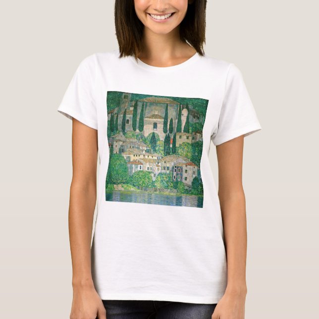 Gustav Klimt - Kirche von Cassone T-Shirt (Vorderseite)