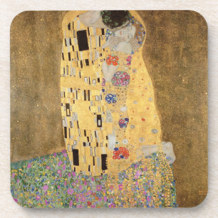 Gustav Klimt   Kiss, 1907-08 Getränkeuntersetzer