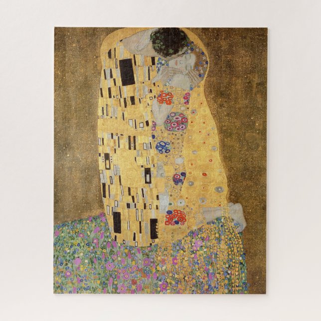 Gustav Klimt | Kiss, 1907-08 Puzzle (Vertikal)