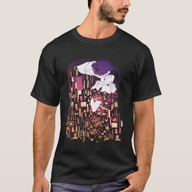 Gustav Klimt Kiss T-Shirt (Vorderseite)
