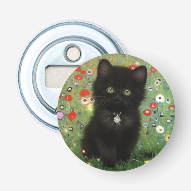 Gustav Klimt Kitten Flaschenöffner (Vorderseite)