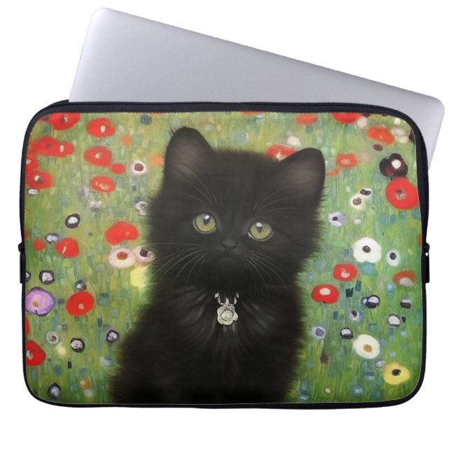 Gustav Klimt Kitten Laptopschutzhülle (Vorderseite)
