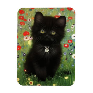 Gustav Klimt Kitten Magnet