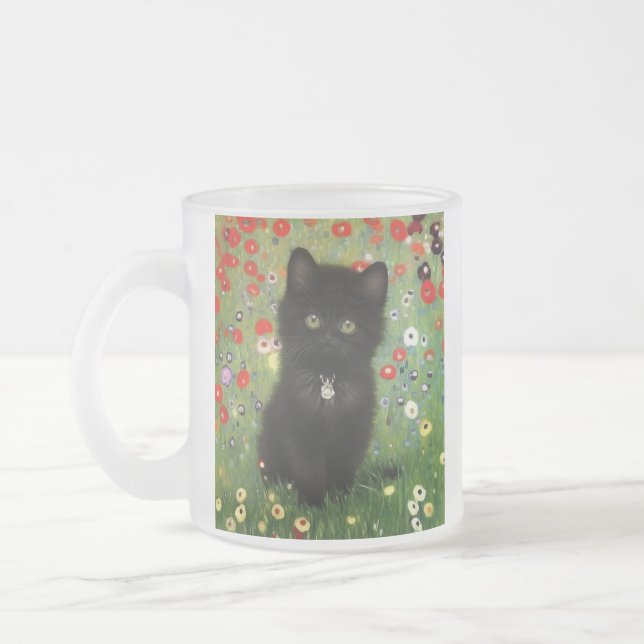 Gustav Klimt Kitten Mattglastasse (Links)