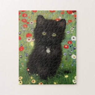 Gustav Klimt Kitten Puzzle