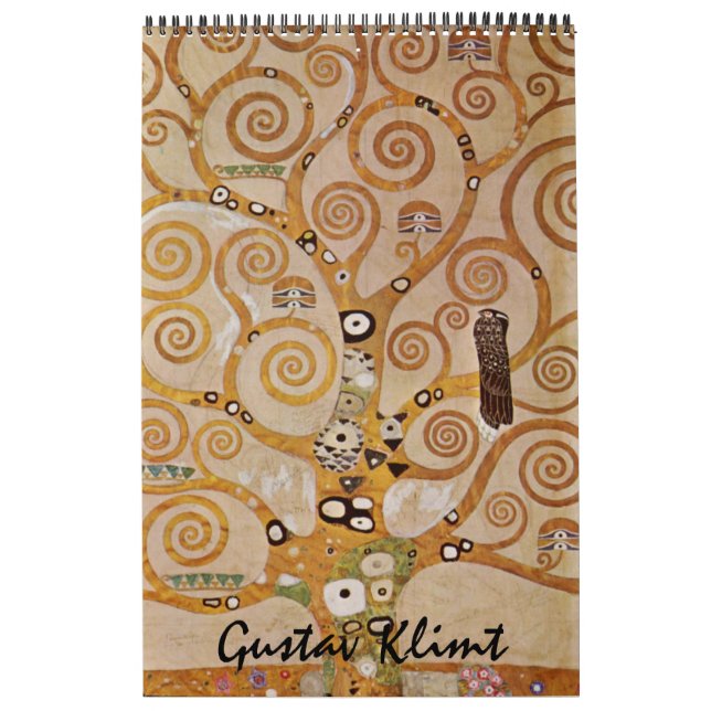 Gustav Klimt Kunst, Vintages Jugendstil Kalender (Titelbild)