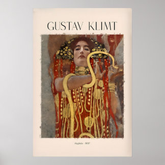 Gustav Klimt Kunstprint - Hygieia907 - Goldene Pha Poster