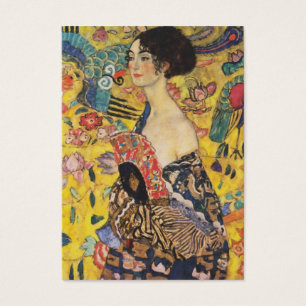Gustav Klimt Lady mit Fan Art Nouveau Malerei