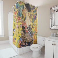 Gustav Klimt Lady mit Fan Art Nouveau Malerei